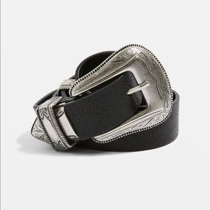 TOPSHOP double buckle belt